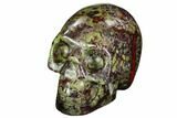 Polished Dragon's Blood Jasper Skull - South Africa #112178-1